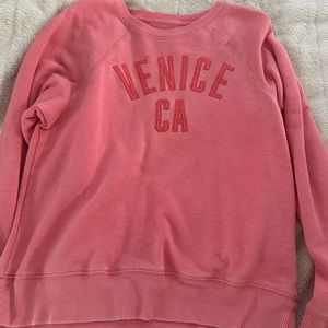 pink american eagle crew